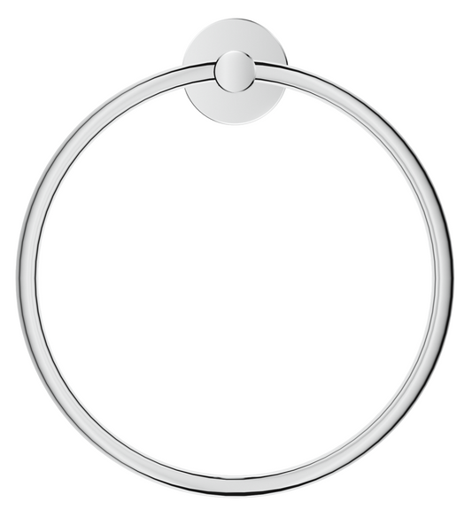 Mica Hand Towel Ring – Chrome
