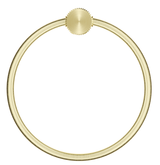 Mica Fluted Towel Ring – French Gold