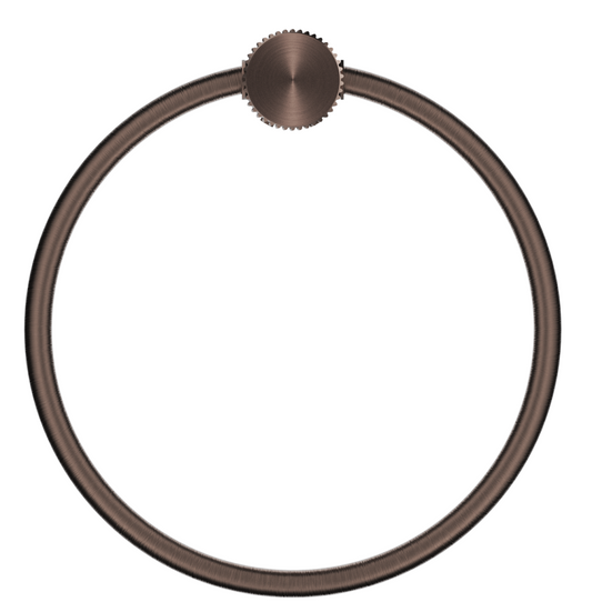 Mica Fluted Towel Ring – Dusk Bronze