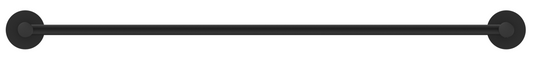 Mica Single Towel Rail 800 – Black