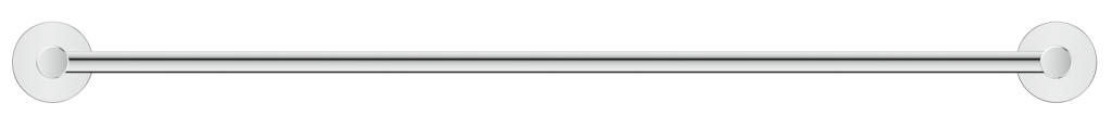 Mica Single Towel Rail 800 – Chrome