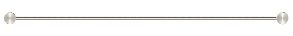 Mica Fluted Single Towel Rail – Brushed Nickel
