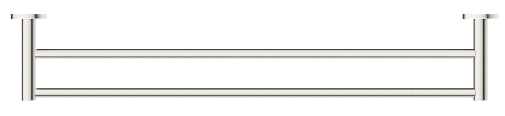 Mica Double Towel Rail 800 – Brushed Nickel