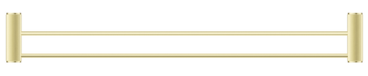Mica Fluted Double Towel Rail – French Gold