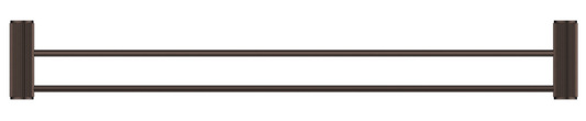 Mica Fluted Double Towel Rail – Dusk Bronze
