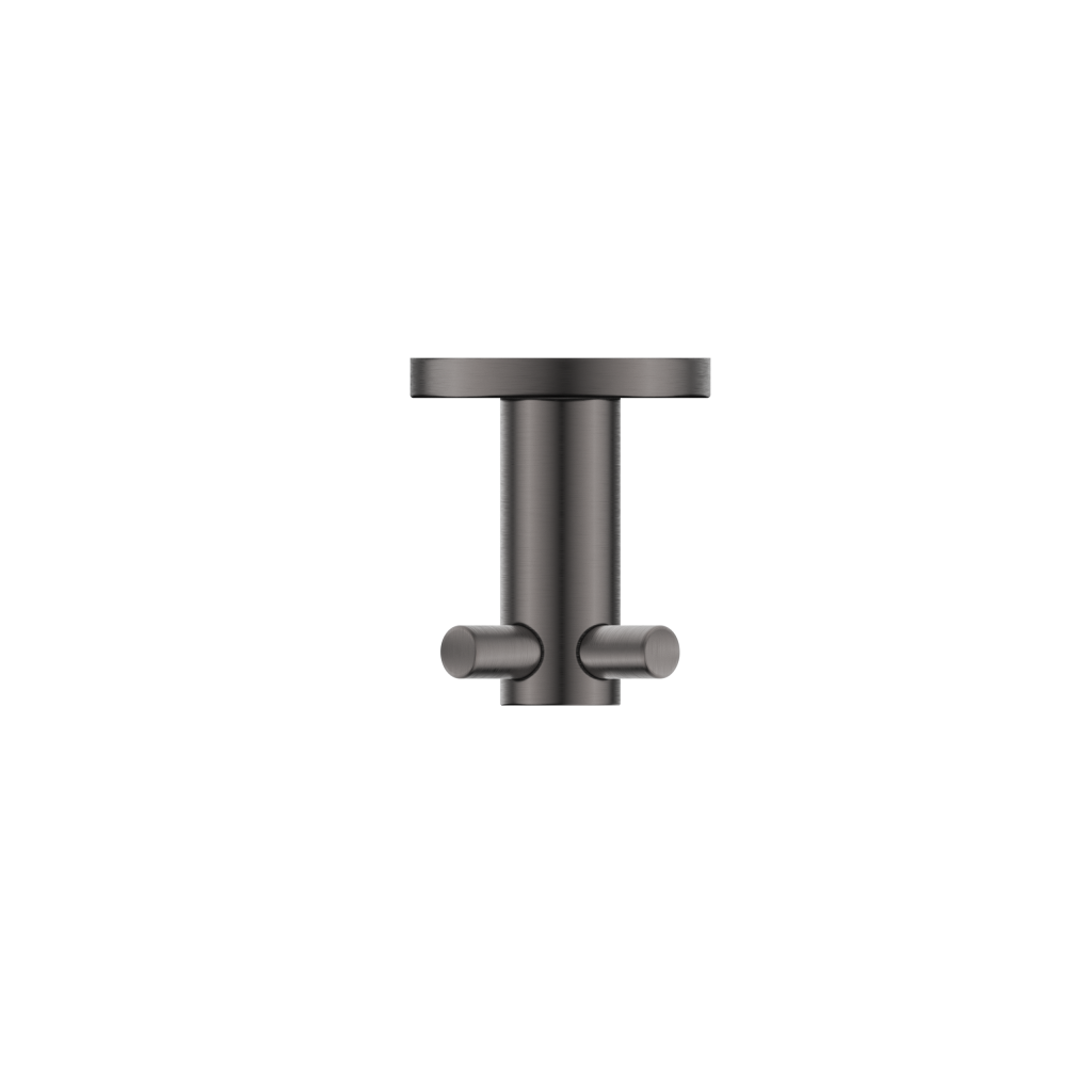 Mica Double Robe Hook – Gunmetal