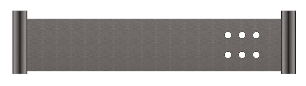 Mica Stainless Shelf - 400mm – Gunmetal