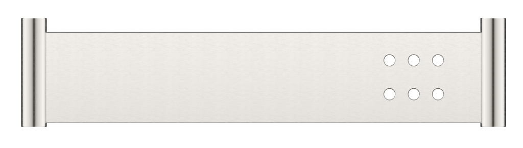 Mica Stainless Shelf - 400mm – Brushed Nickel