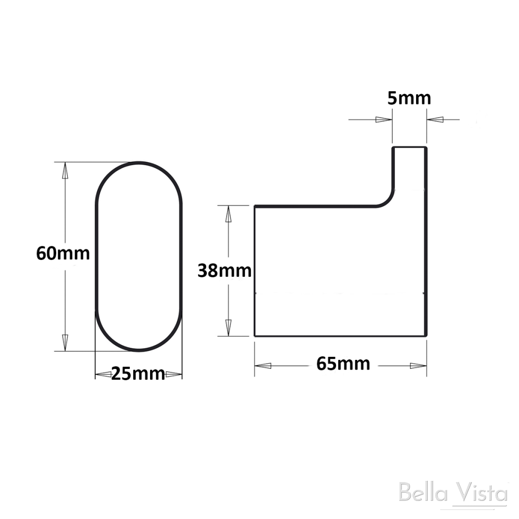 Supra Robe Hook – Brushed Nickel