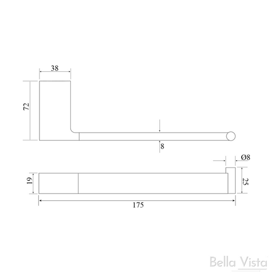 Milos Toilet Paper Holder – Brushed Gold