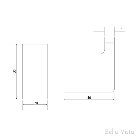 Milos Robe Hook – Black