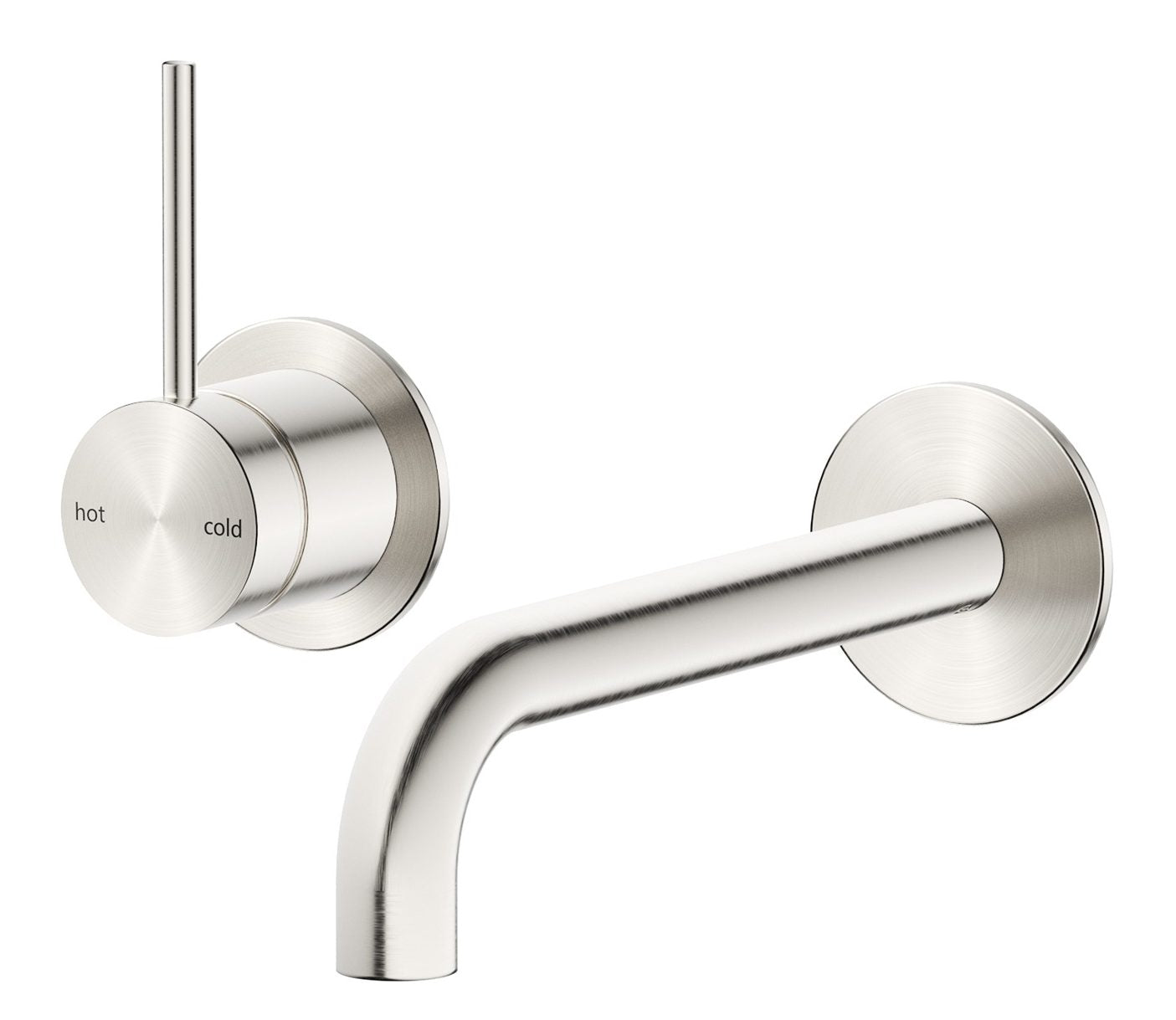 Mica Wall-Spout Combo - 2P - Reverse - TRIM KIT ONLY – Brushed Nickel