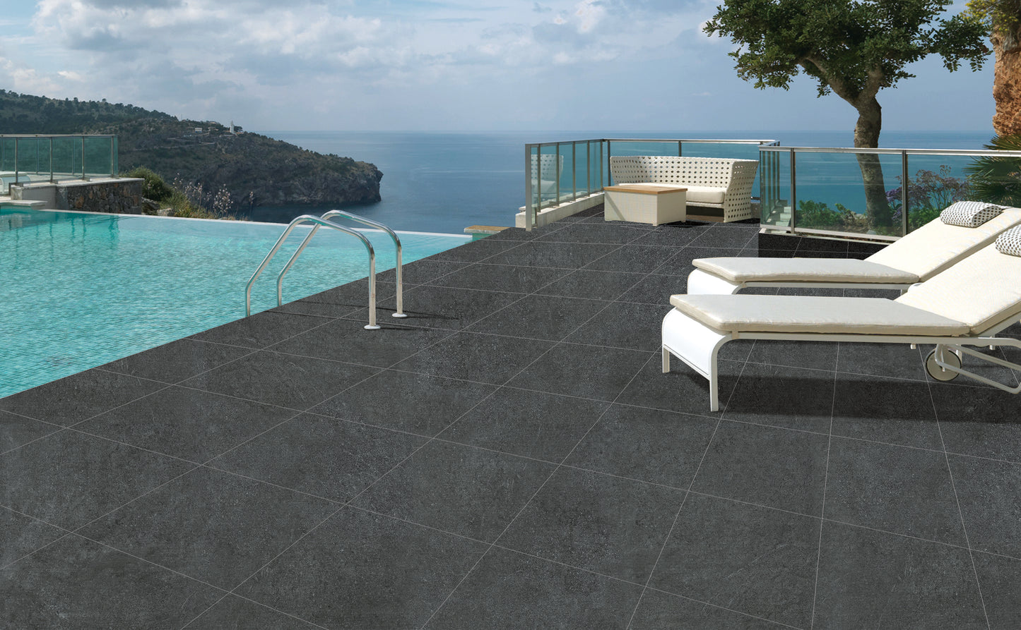 600X600X20 Reefstone Black Ext Paver P5