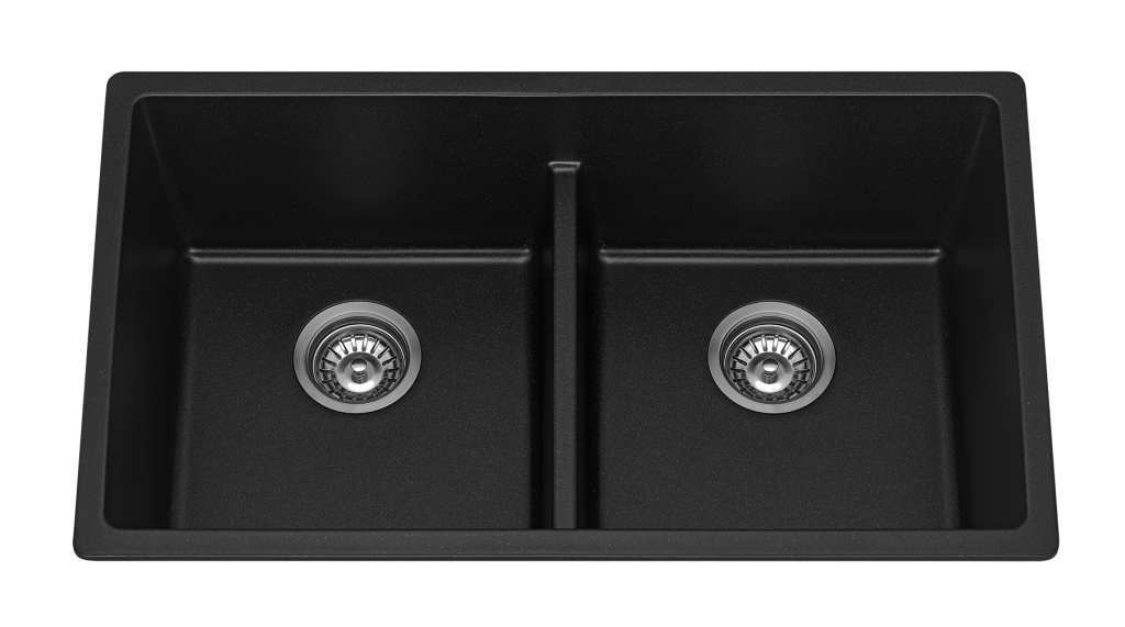 Fomos Sink 790 x 460mm - Double Bowl – Black