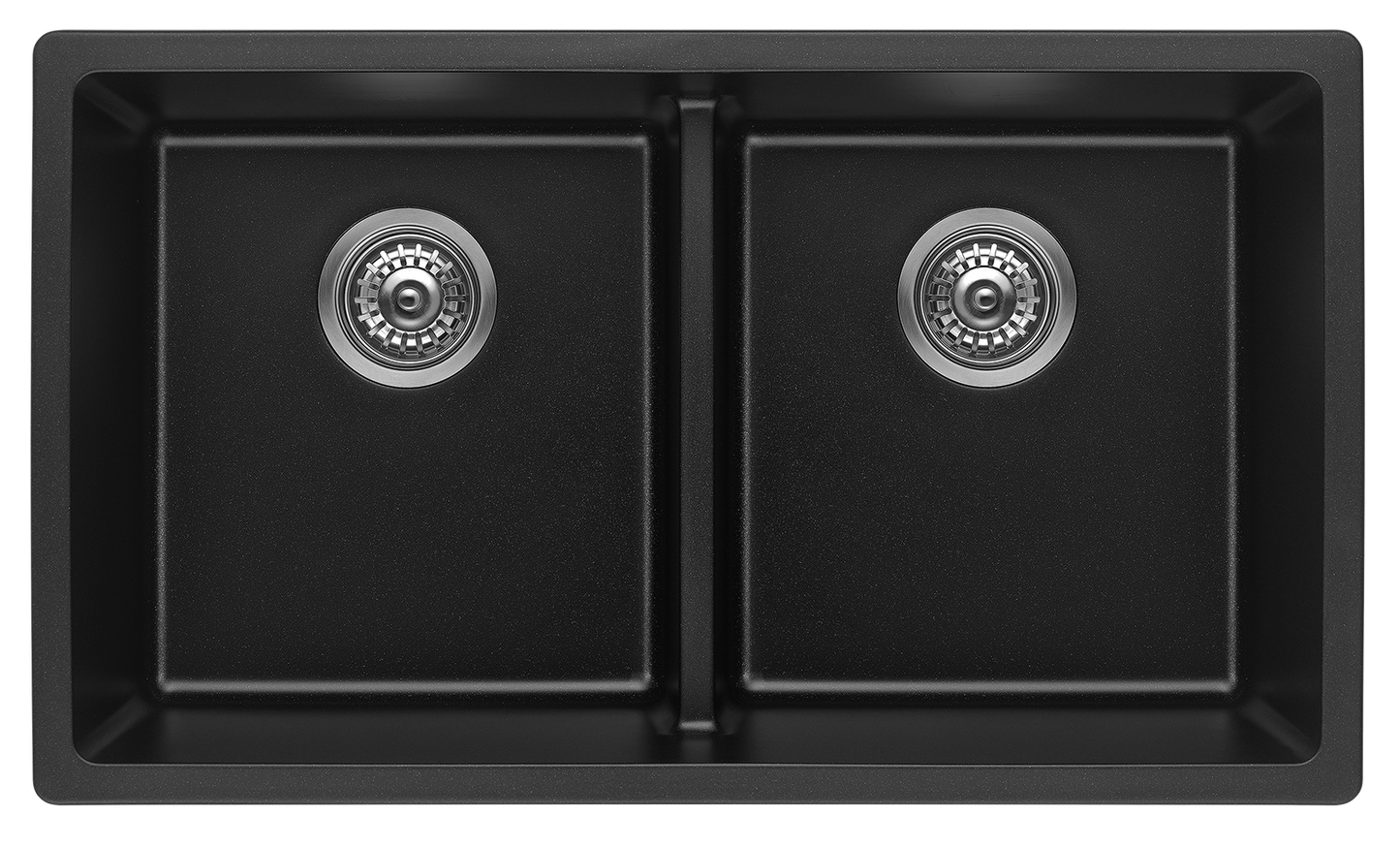 Fomos Sink 790 x 460mm - Double Bowl – Black