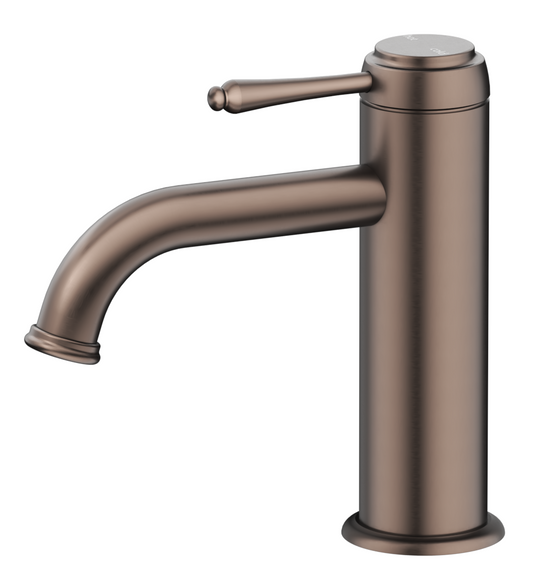 Mica Heritage Basin Mixer – Dusk Bronze