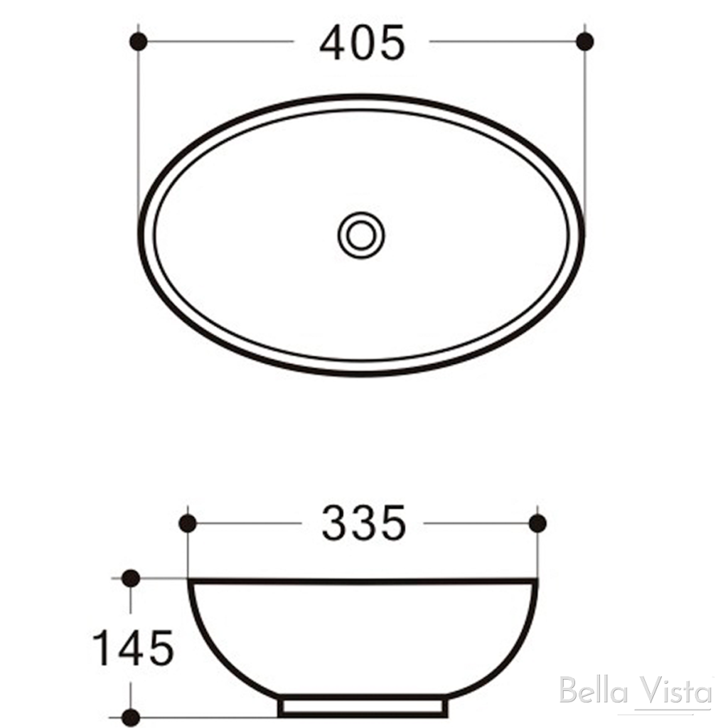 Gemini 405 x 335mm – White