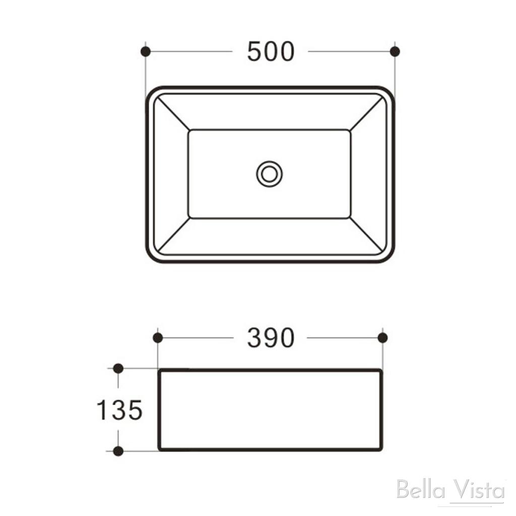 Riva 500 x 390mm – White