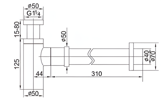 Mica Bottle Trap – French Gold