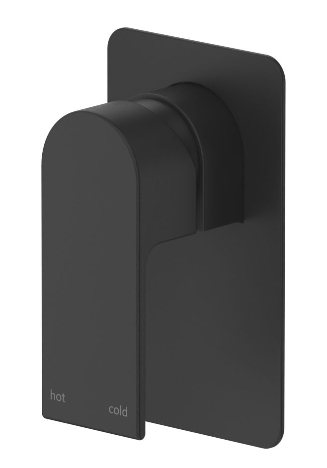 Beki Shower Mixer - Square Plate - TRIM KIT ONLY – Black