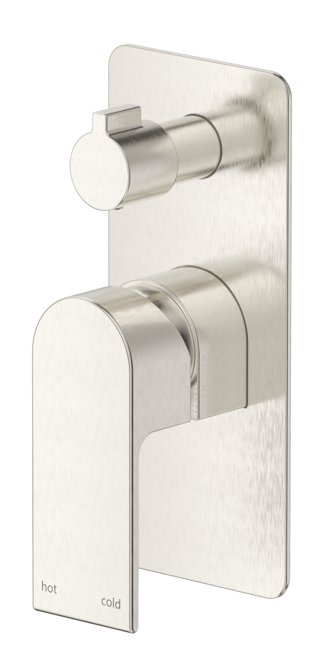 Beki Shower Mixer Diverter - 1P - TRIM KIT ONLY – Brushed Nickel