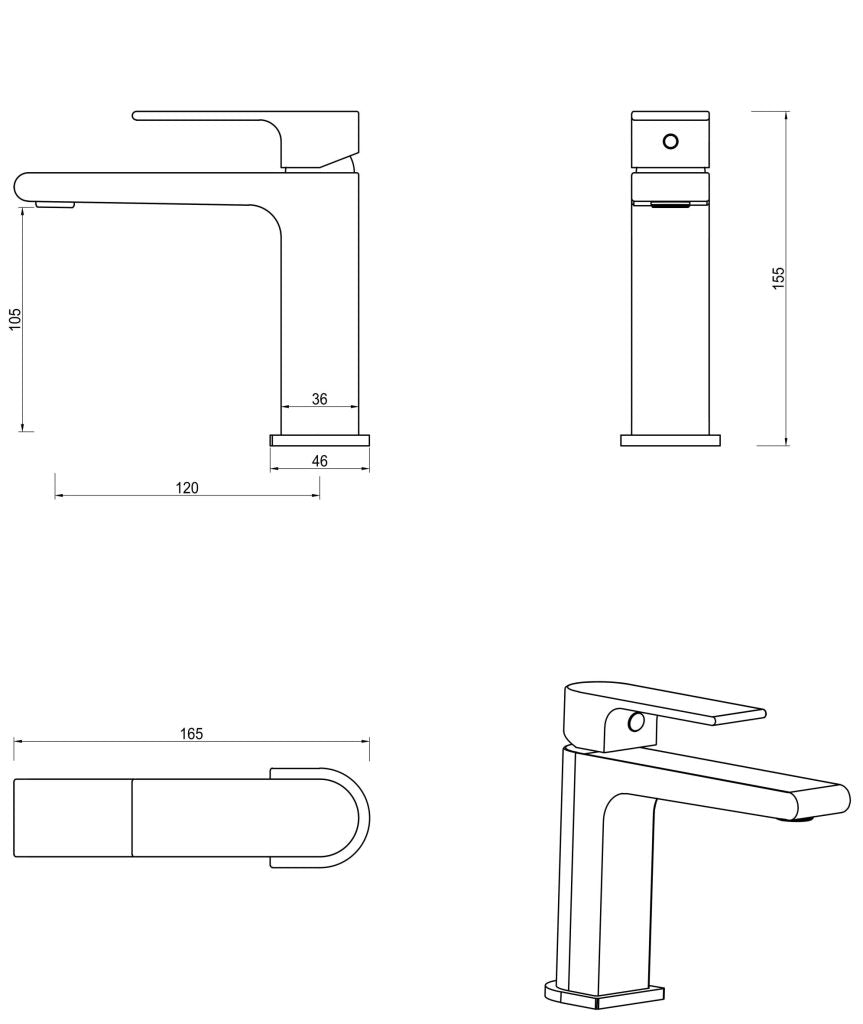 Beki Basin Mixer – Brushed Nickel