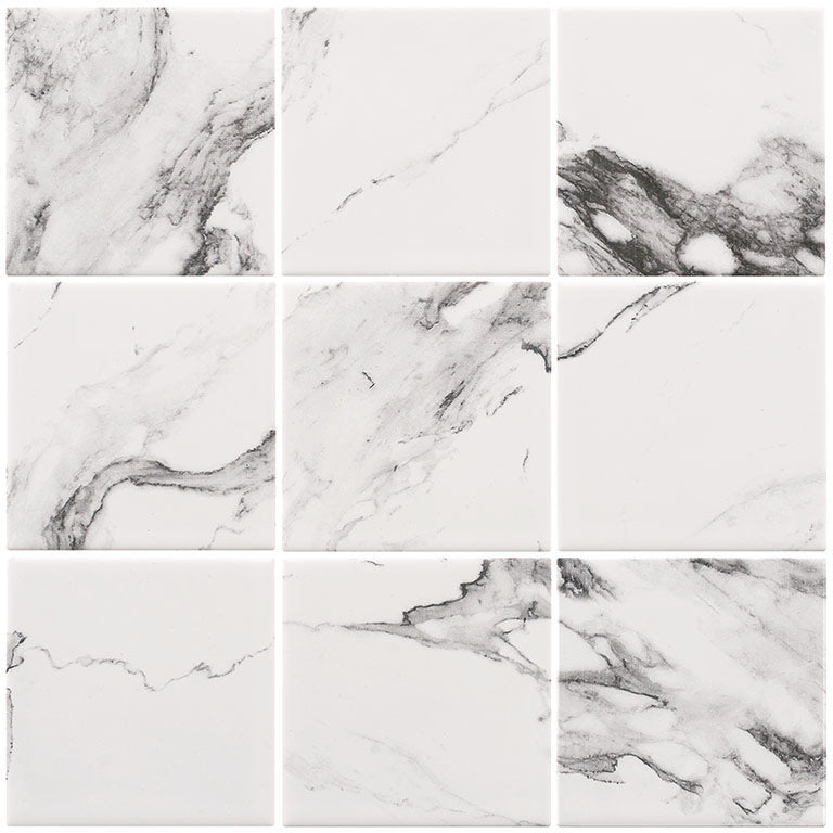 Cotto Calacatta Mosaics 9.7X9.7