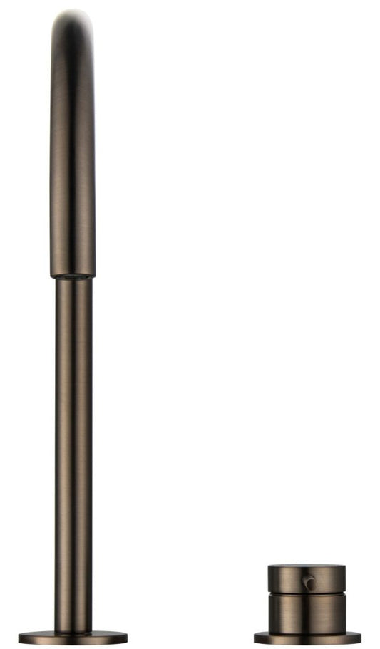 Mica Gooseneck Hob Sink/Basin Mixer Set – Dusk Bronze