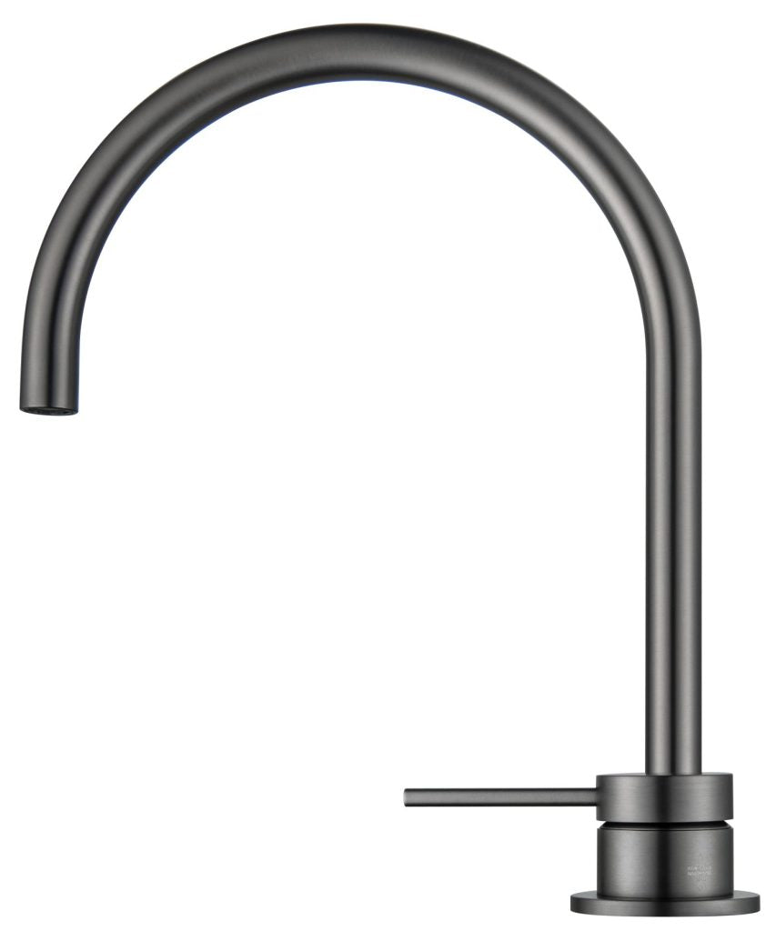 Mica Gooseneck Hob Sink/Basin Mixer Set – Gunmetal