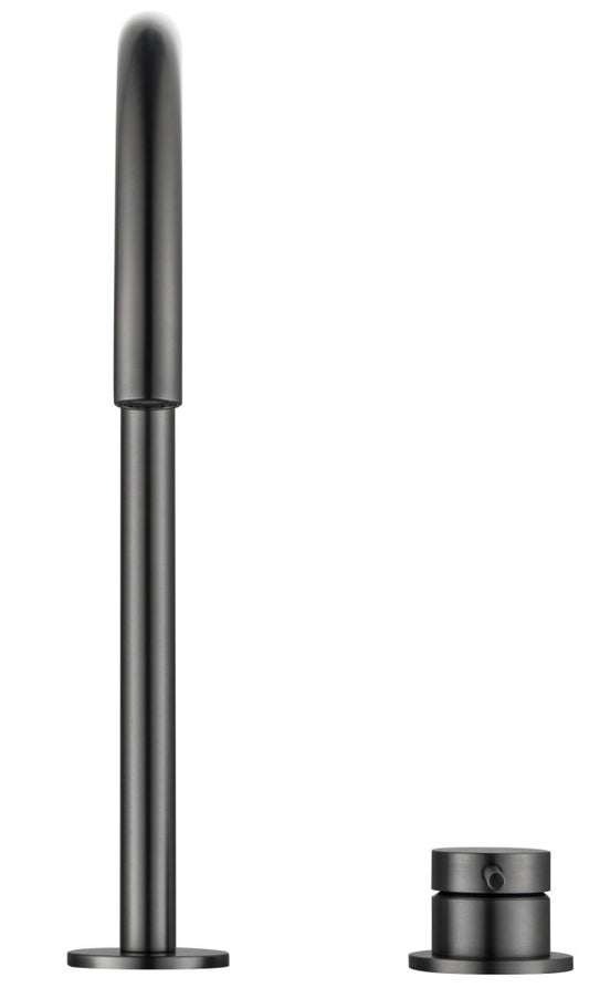 Mica Gooseneck Hob Sink/Basin Mixer Set – Gunmetal