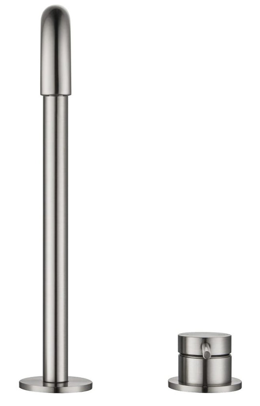 Mica Soft-Square Hob Sink/Basin Mixer Set – Brushed Nickel