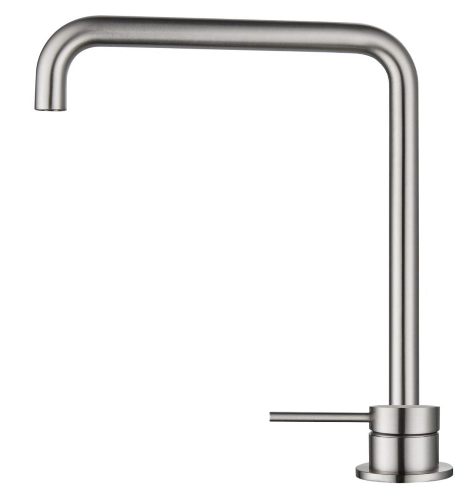 Mica Soft-Square Hob Sink/Basin Mixer Set – Brushed Nickel
