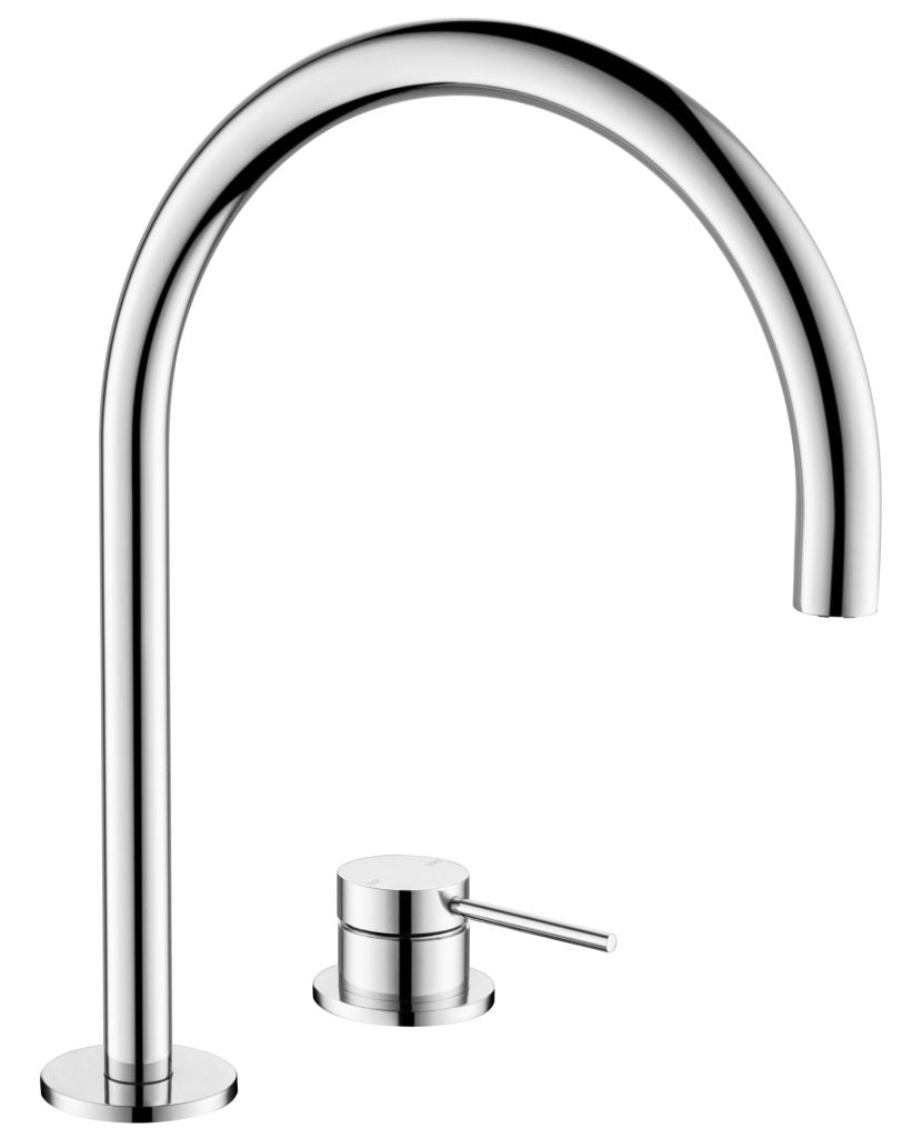 Mica Gooseneck Hob Sink/Basin Mixer Set – Chrome