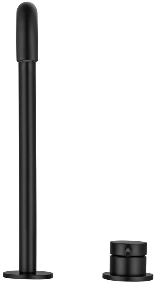 Mica Soft-Square Hob Sink/Basin Mixer Set – Black