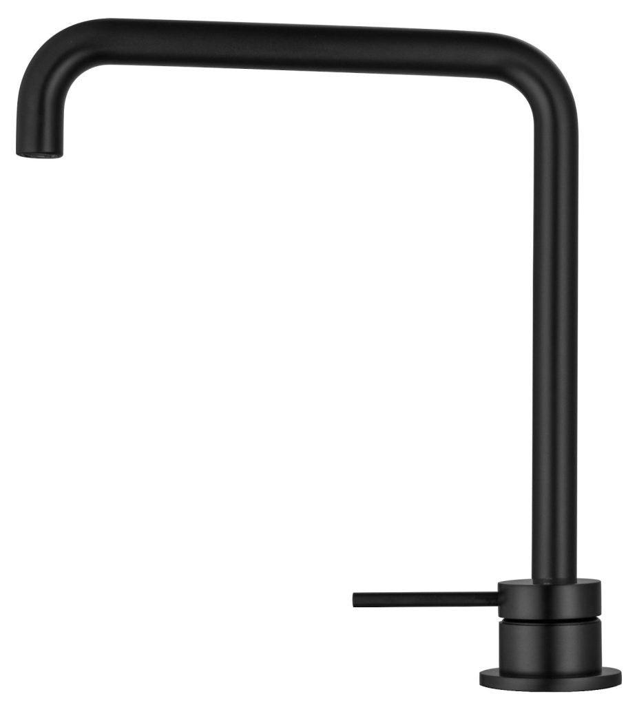 Mica Soft-Square Hob Sink/Basin Mixer Set – Black