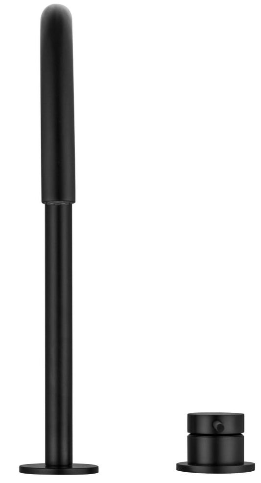 Mica Gooseneck Hob Sink/Basin Mixer Set – Black