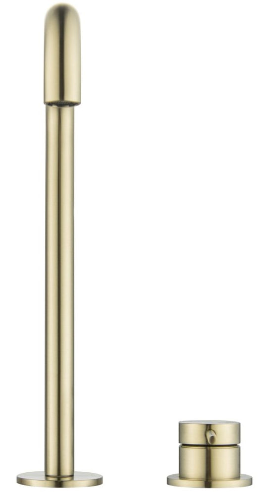 Mica Soft-Square Hob Sink/Basin Mixer Set – French Gold