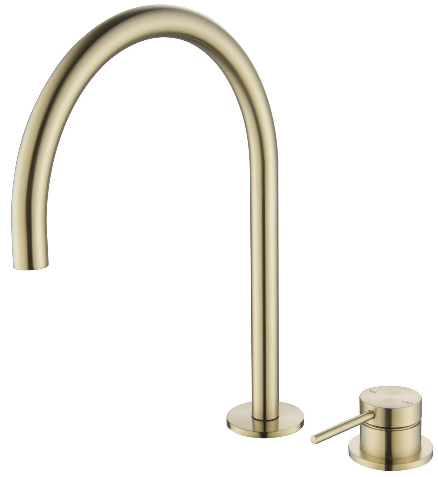Mica Gooseneck Hob Sink/Basin Mixer Set – French Gold