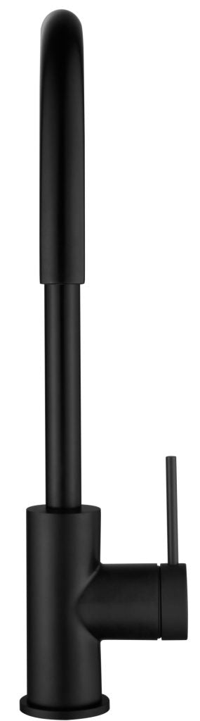 Mica Gooseneck Sink Mixer – Black