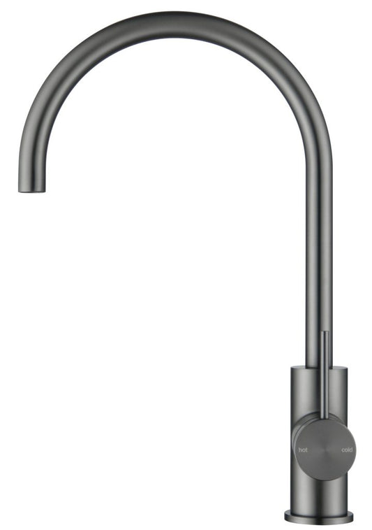Mica Gooseneck Sink Mixer – Gunmetal