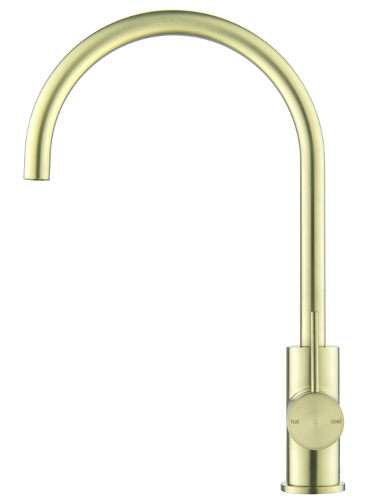 Mica Gooseneck Sink Mixer – French Gold