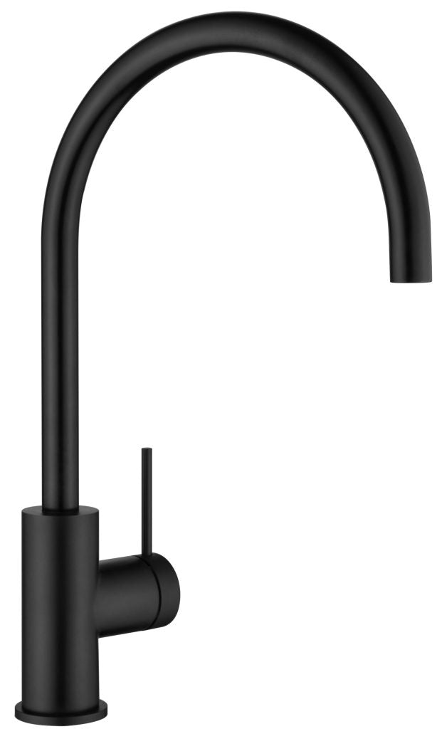 Mica Gooseneck Sink Mixer – Black