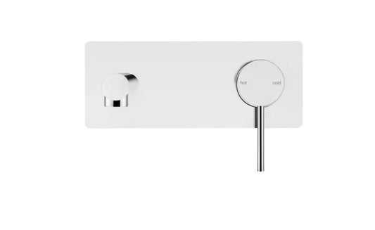 Mica Wall-Spout Combo - Straight Spout - 1P - TRIM KIT ONLY – Chrome