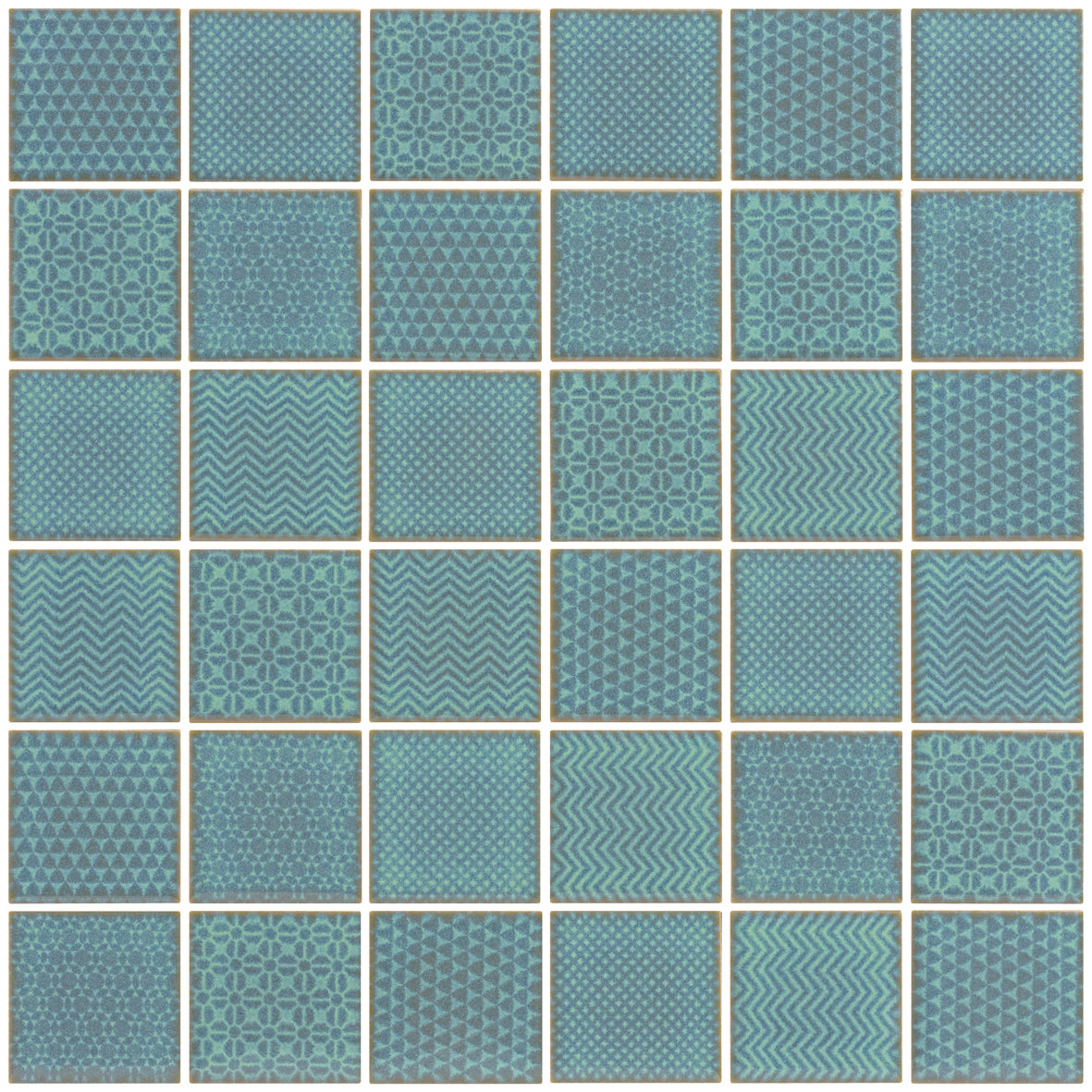 Cotto Celadon Pool Mosaics 4.7X4.7