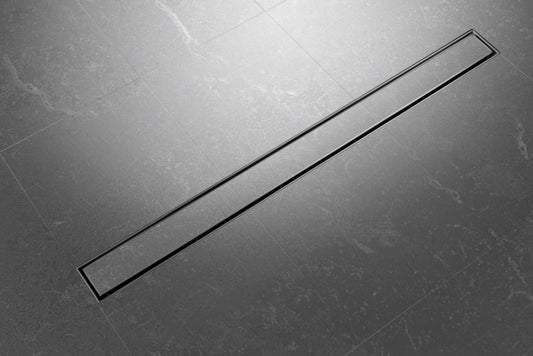 Builders Shower Grate - Tile Insert - Black & Stainless 800 – Black