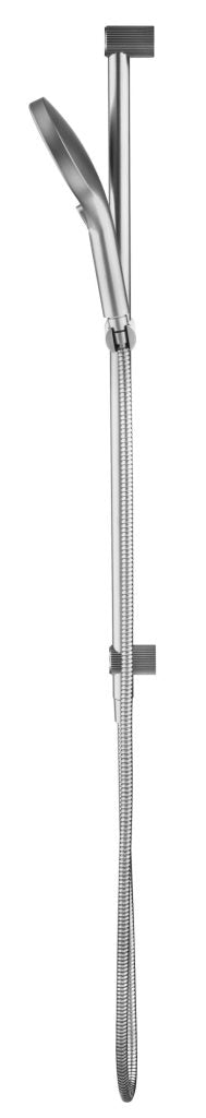 Mica Fluted Shower Rail - Inbuilt Inlet – Brushed Nickel