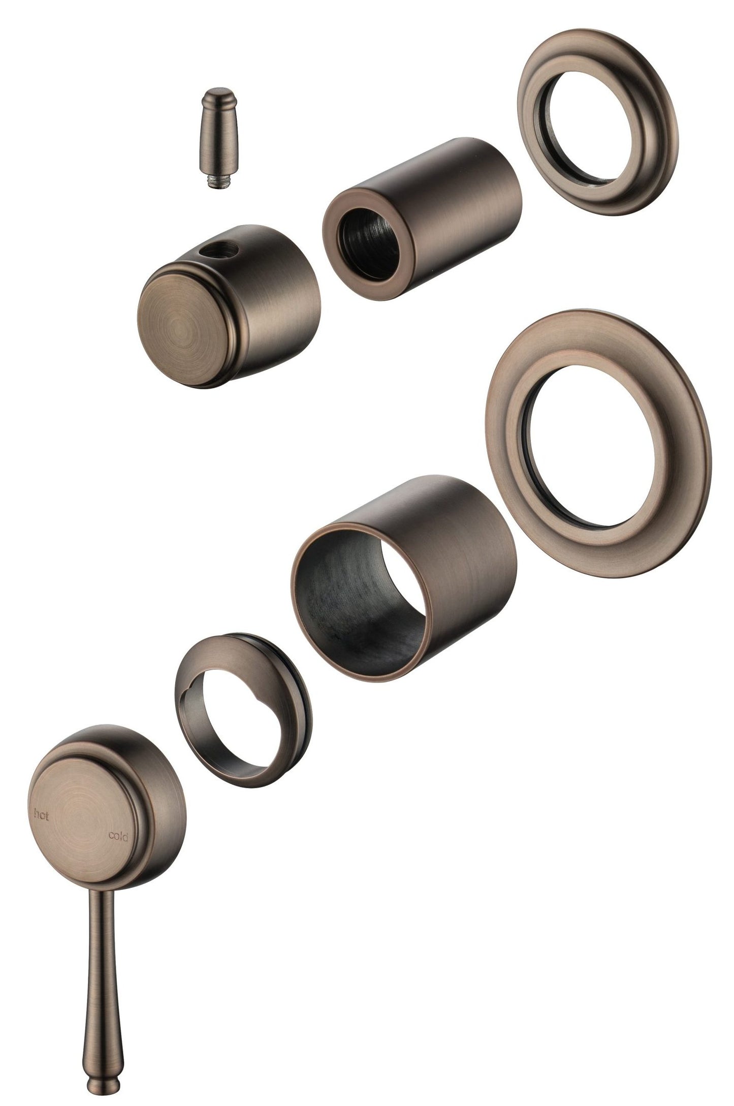 Mica Heritage Shower Mixer Diverter - TRIM KIT ONLY – Dusk Bronze