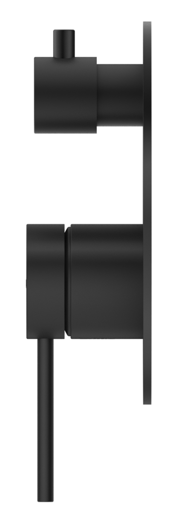 Mica Shower Mixer Diverter - 1P - TRIM KIT ONLY – Black