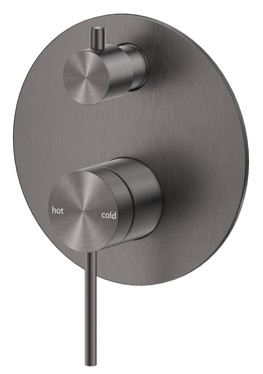 Mica Shower Mixer Diverter - 1P - TRIM KIT ONLY – Gunmetal