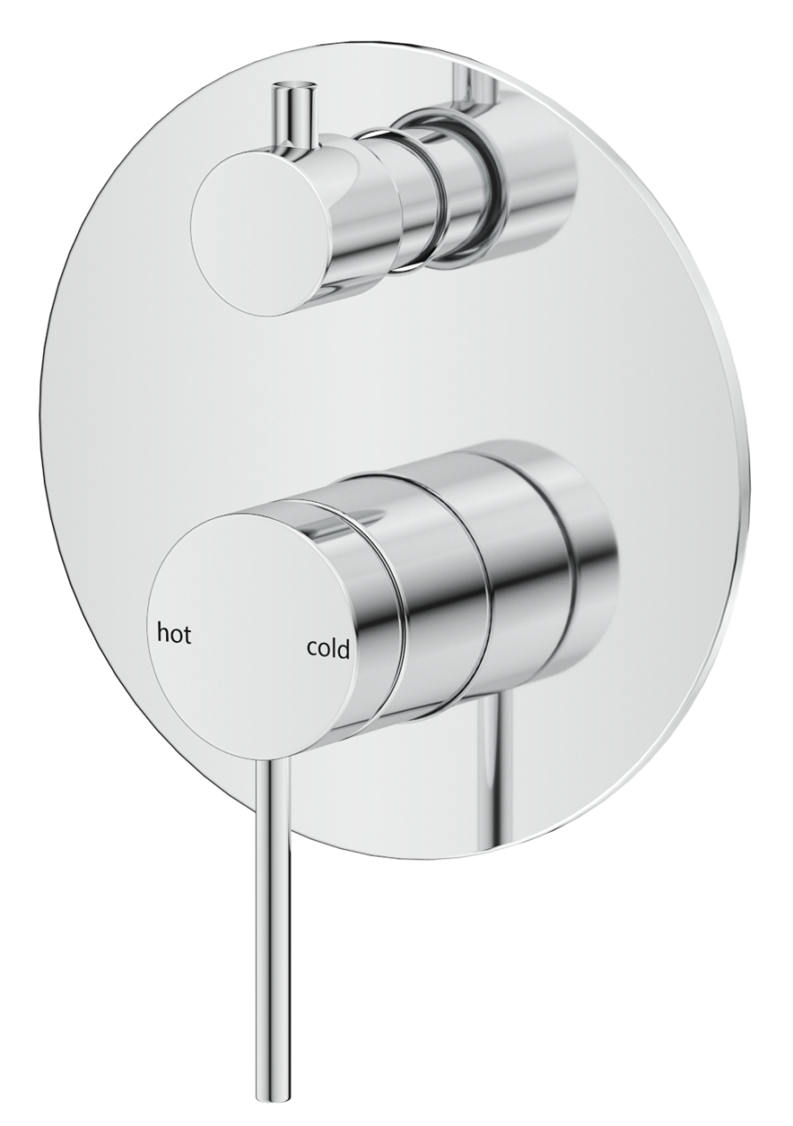 Mica Shower Mixer Diverter - 1P - TRIM KIT ONLY – Chrome